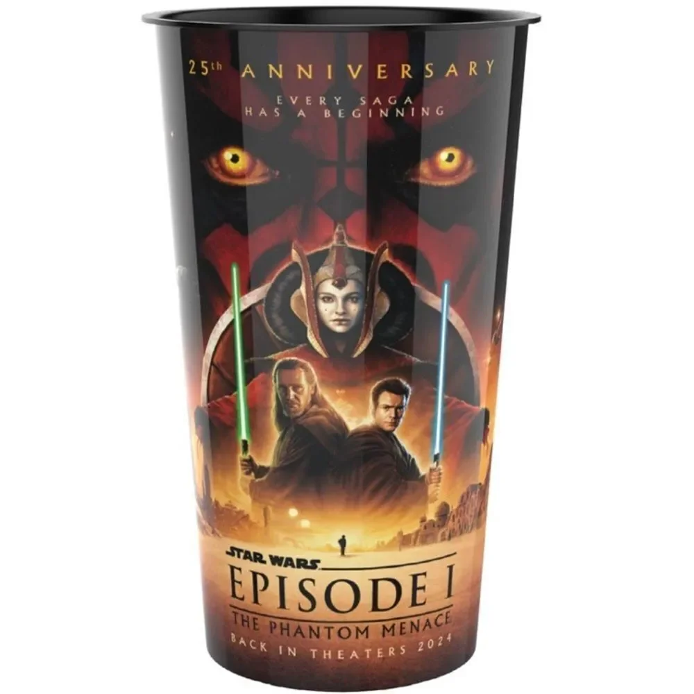 Cinemark Star Wars Episode 1 One 25th Anniversary Popcorn Tin And Cup Set